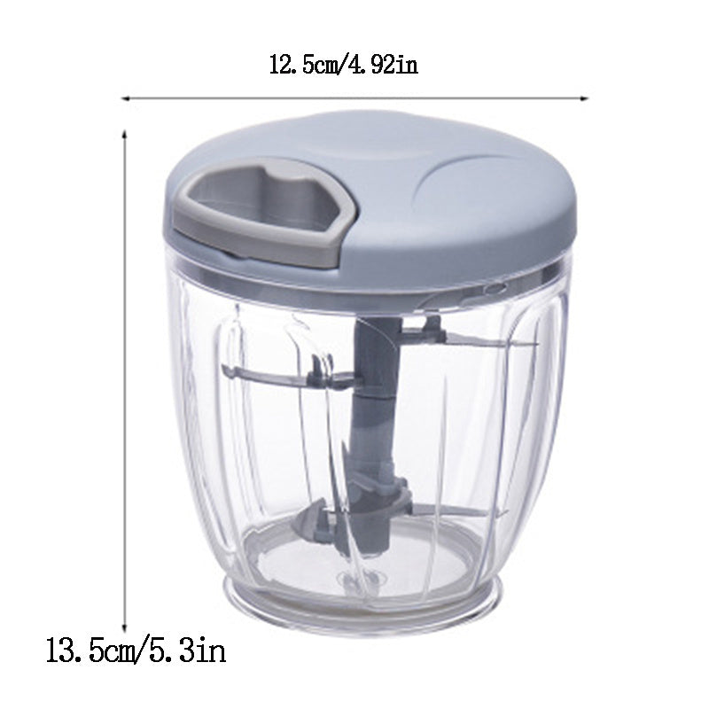 1pc Multi-Function Vegetable Chopper and Garlic Press - Manual Food Cutter & Crusher for Kitchen Efficiency
