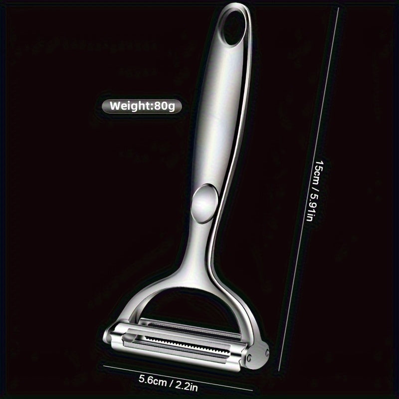 1pc Fruit Peeler, Kitchen Vegetable Peeler, Potato Peeler, Multi-functional Vegetable Cutter, Kitchen Utensil, Kitchen Gadget For Restaurants, Food Trucks