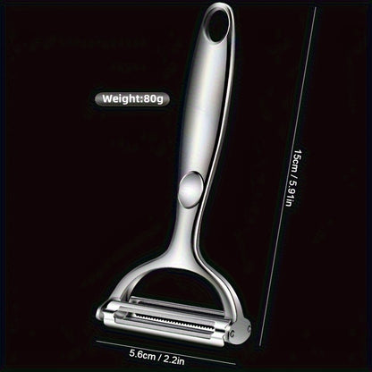 1pc Fruit Peeler, Kitchen Vegetable Peeler, Potato Peeler, Multi-functional Vegetable Cutter, Kitchen Utensil, Kitchen Gadget For Restaurants, Food Trucks