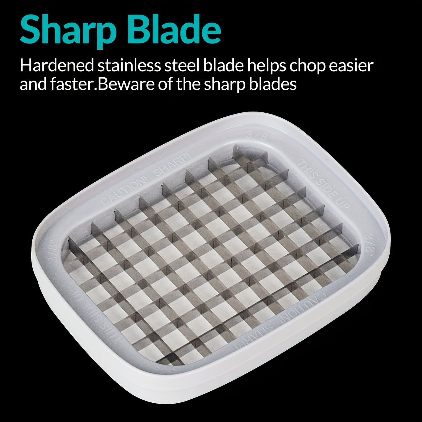 1pc French Fry Cutter, 4-Blade Vegetable Chopper & Dicer for Potatoes, Onions, Chilies, Fruits - Kitchen Utensils & Tools